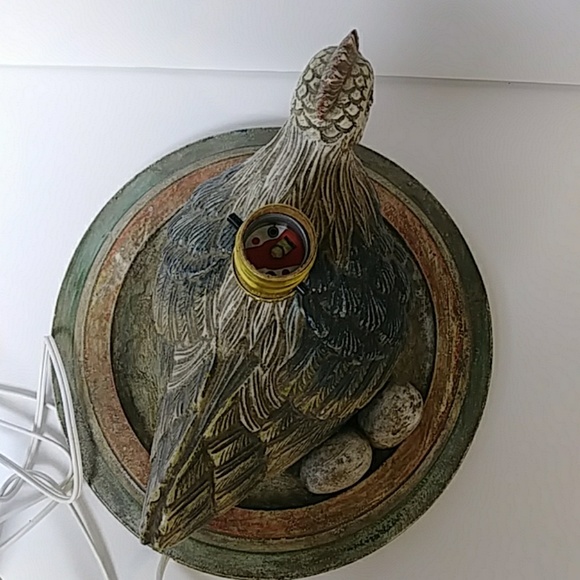 Chicken Table Lamp Home decor Rustic farmhouse country rooster bird hen - Picture 4 of 5